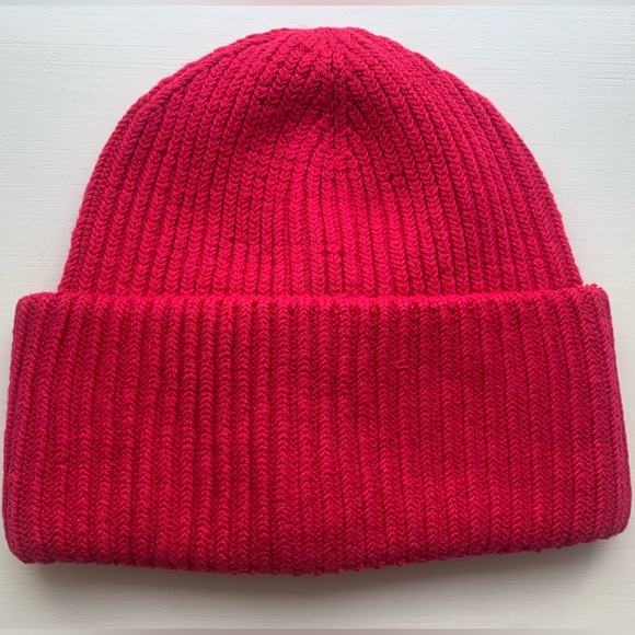 Abercrombie & Fitch 🩷 PINK Slouchy Rib Beanie - NWT - Picture 2 of 4